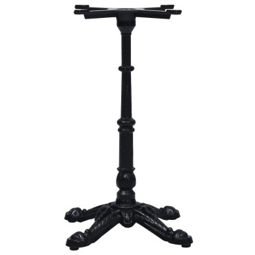 vidaXL Πόδι Τραπεζιού Bistro Μαύρο 52x52x72cm από Χυτοσίδηρο 1 τεμ.