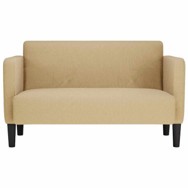vidaXL Καναπές Loveseat Αν. Πράσινο Γκρι ύφασμα Corduroy 124x68x74,5 cm
