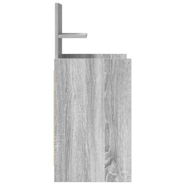 vidaXL Κομοδίνο με 2 συρτάρια Γκρι Sonoma 38x34x80cm 1 τεμ.