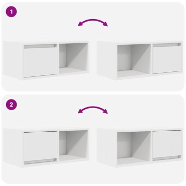 vidaXL Έπιπλα Τηλεόρασης 2 τεμ. 60x31x25,5cm Επεξεργασμένο Ξύλο