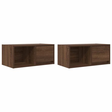 vidaXL Έπιπλα Τηλεόρασης 2 τεμ. 60x31x25,5cm Επεξεργασμένο Ξύλο