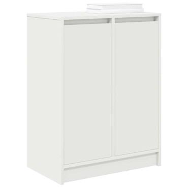 vidaXL Παπουτσοθήκη Λευκή 57x34x76cm από Επεξεργασμένο Ξύλο