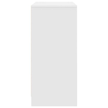 vidaXL Παπουτσοθήκη Λευκή 57x34x76cm από Επεξεργασμένο Ξύλο