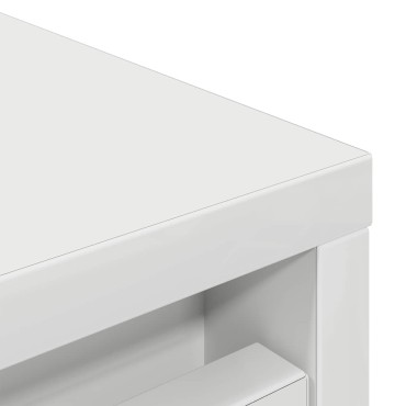 vidaXL Παπουτσοθήκη Λευκή 57x34x76cm από Επεξεργασμένο Ξύλο
