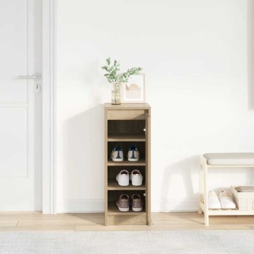 vidaXL Παπουτσοθήκη Sonoma Δρυς 29,5x34x76cm από Επεξεργασμένο Ξύλο