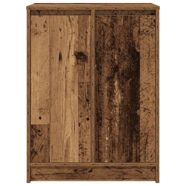vidaXL Παπουτσοθήκη Όψη Παλαιού Ξύλου 57x34x76cm Επεξ. Ξύλο