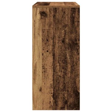 vidaXL Παπουτσοθήκη Όψη Παλαιού Ξύλου 57x34x76cm Επεξ. Ξύλο
