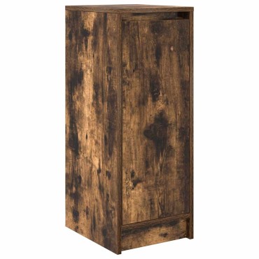 vidaXL Παπουτσοθήκη Καπνιστή Δρυς 29,5x34x76cm Επεξεργασμένο Ξύλο
