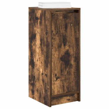 vidaXL Παπουτσοθήκη Καπνιστή Δρυς 29,5x34x76cm Επεξεργασμένο Ξύλο