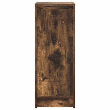 vidaXL Παπουτσοθήκη Καπνιστή Δρυς 29,5x34x76cm Επεξεργασμένο Ξύλο