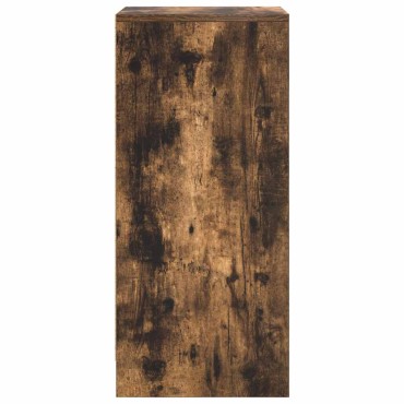 vidaXL Παπουτσοθήκη Καπνιστή Δρυς 29,5x34x76cm Επεξεργασμένο Ξύλο