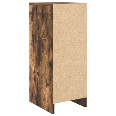 vidaXL Παπουτσοθήκη Καπνιστή Δρυς 29,5x34x76cm Επεξεργασμένο Ξύλο
