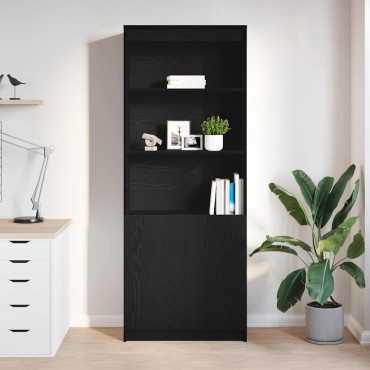 vidaXL Ντουλάπι Μαύρη δρυς 70x35x180cm από Επεξεργασμένο Ξύλο 1 τεμ.