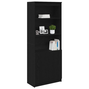 vidaXL Ντουλάπι Μαύρη δρυς 70x35x180cm από Επεξεργασμένο Ξύλο 1 τεμ.