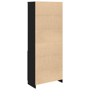 vidaXL Ντουλάπι Μαύρη δρυς 70x35x180cm από Επεξεργασμένο Ξύλο 1 τεμ.