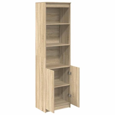 vidaXL Ντουλάπι Sonoma δρυς 50x35x180cm από Επεξεργασμένο Ξύλο 1 τεμ.