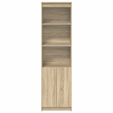 vidaXL Ντουλάπι Sonoma δρυς 50x35x180cm από Επεξεργασμένο Ξύλο 1 τεμ.