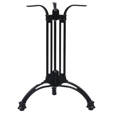 vidaXL Πόδι Τραπεζιού Bistro Μαύρο 60x72cm από Χυτό Αλουμίνιο 1 τεμ.