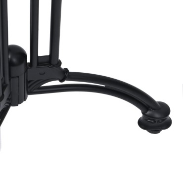 vidaXL Πόδι Τραπεζιού Bistro Μαύρο 60x72cm από Χυτό Αλουμίνιο 1 τεμ.