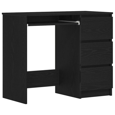 Γραφείο vidaXL Μαύρη βελανιδιά 90x45x76cm Κατασκευασμένο ξύλο 1 τεμ.