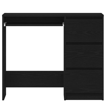 Γραφείο vidaXL Μαύρη βελανιδιά 90x45x76cm Κατασκευασμένο ξύλο 1 τεμ.