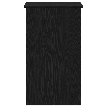 Γραφείο vidaXL Μαύρη βελανιδιά 90x45x76cm Κατασκευασμένο ξύλο 1 τεμ.