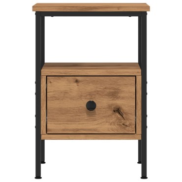 vidaXL Κομοδίνα 2 τεμ. Artisan Oak 34x36x50cm Κατασκευασμένο ξύλο