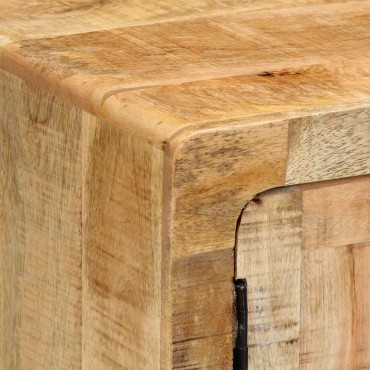 vidaXL Κομοδίνο 40x32x46cm από μασίφ ξύλο Rough Mango 1 τεμ.
