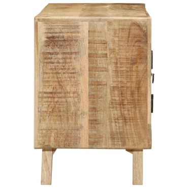 ντουλάπι τηλεόρασης vidaXL 105x46x32cm μασίφ ξύλο ακατέργαστο μάνγκο