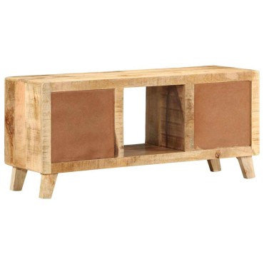 ντουλάπι τηλεόρασης vidaXL 105x46x32cm μασίφ ξύλο ακατέργαστο μάνγκο