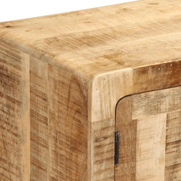 ντουλάπι τηλεόρασης vidaXL 105x46x32cm μασίφ ξύλο ακατέργαστο μάνγκο