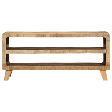 ντουλάπι τηλεόρασης vidaXL 105x46x32cm μασίφ ξύλο ακατέργαστο μάνγκο