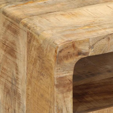 ντουλάπι τηλεόρασης vidaXL 105x46x32cm μασίφ ξύλο ακατέργαστο μάνγκο