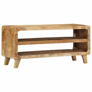 ντουλάπι τηλεόρασης vidaXL 105x46x32cm μασίφ ξύλο ακατέργαστο μάνγκο