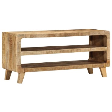 ντουλάπι τηλεόρασης vidaXL 105x46x32cm μασίφ ξύλο ακατέργαστο μάνγκο