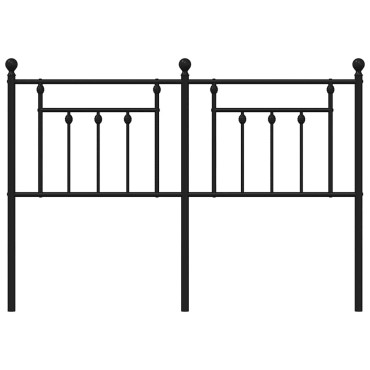 vidaXL Κεφαλάρι Μαύρο Μεταλλικό 156x3x97cm 1 τεμ.