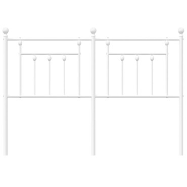 vidaXL Κεφαλάρι Λευκό Μεταλλικό 156x3x97cm 1 τεμ.