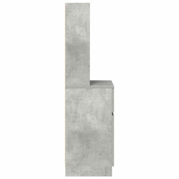 vidaXL Κομοδίνο Γκρι Σκυρ. 39x35x125cm από Επεξεργασμένο Ξύλο 1 τεμ.