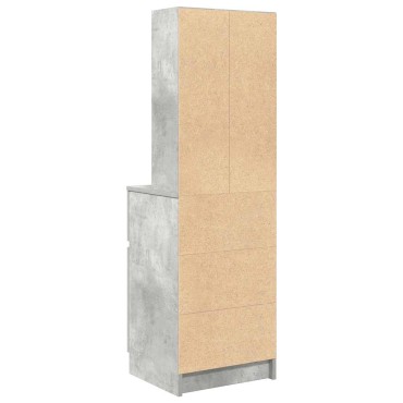 vidaXL Κομοδίνο Γκρι Σκυρ. 39x35x125cm από Επεξεργασμένο Ξύλο 1 τεμ.