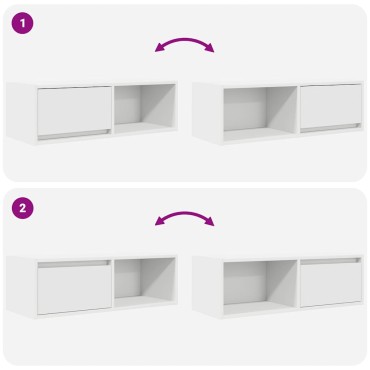 vidaXL Έπιπλα Τηλεόρασης 2 τεμ. 80x31x25,5cm Επεξεργασμένο Ξύλο