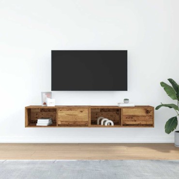 vidaXL Έπιπλα Τηλεόρασης 2 τεμ. 80x31x25,5cm Επεξεργασμένο Ξύλο