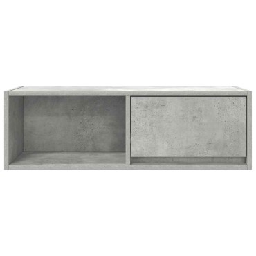 vidaXL Έπιπλο Τηλεόρασης Γκρι Σκυροδέματος 80x31x25,5cm Επεξεργ. Ξύλο