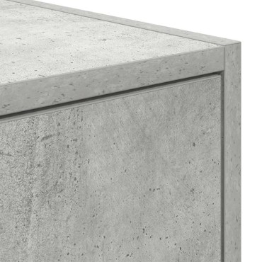 vidaXL Έπιπλο Τηλεόρασης Γκρι Σκυροδέματος 80x31x25,5cm Επεξεργ. Ξύλο