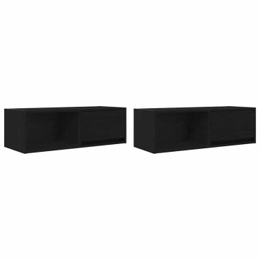 vidaXL Έπιπλα Τηλεόρασης 2 τεμ. 80x31x25,5cm Επεξεργασμένο Ξύλο