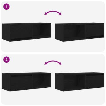 vidaXL Έπιπλα Τηλεόρασης 2 τεμ. 80x31x25,5cm Επεξεργασμένο Ξύλο