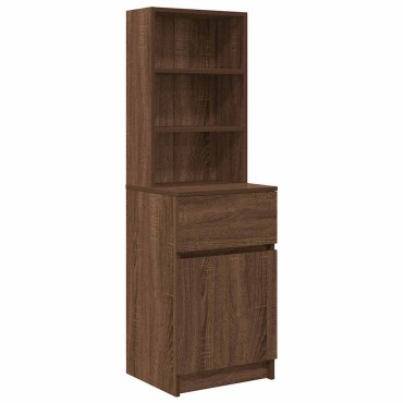 vidaXL Κομοδίνο Καφέ Δρυς 39x35x125cm από Επεξεργασμένο Ξύλο 1 τεμ.