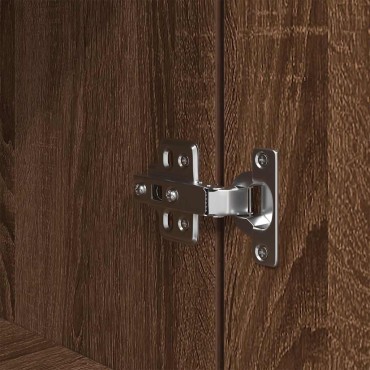 vidaXL Κομοδίνο Καφέ Δρυς 39x35x125cm από Επεξεργασμένο Ξύλο 1 τεμ.
