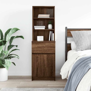 vidaXL Κομοδίνο Καφέ Δρυς 39x35x125cm από Επεξεργασμένο Ξύλο 1 τεμ.
