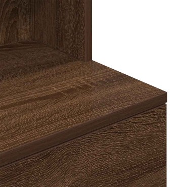 vidaXL Κομοδίνο Καφέ Δρυς 39x35x125cm από Επεξεργασμένο Ξύλο 1 τεμ.