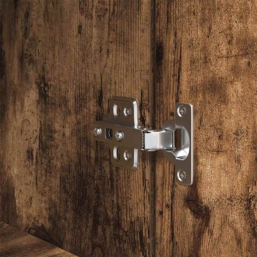 vidaXL Κομοδίνο Καπνιστή Δρυς 39x35x125cm από Επεξεργασμένο Ξύλο 1 τεμ.